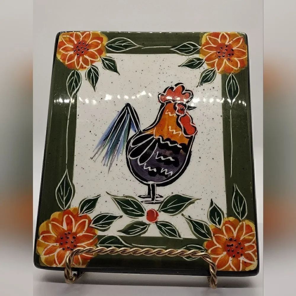 Rooster Ceramic Wall Hanging